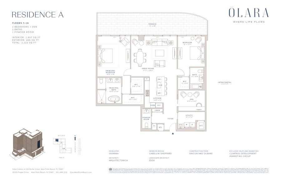 Released Olara Residence A floor plan; open the PDF for readable drawing details